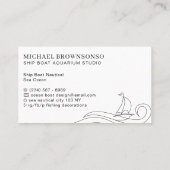 船舶船航海の海海 コーリングカード (裏面)