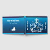 船舶記章ドルフィンズヘルムオール航海のスシールド ゲストブック (全面)