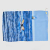 船舶青航海の海付きホエールテール ゴルフタオル (横)