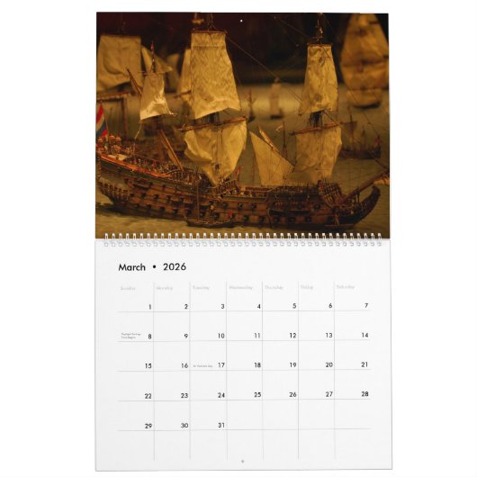船舶 カレンダー (3月 2026)