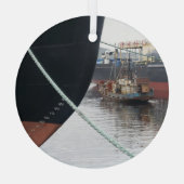 船舶 ガラスオーナメント (裏面)