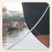 船舶 スクエアペーパーコースター (正面)