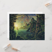 船舶：夕べ太陽（Konstantin Bogaevsky著） カード (正面/裏面インサイチュ)