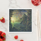 船舶:夕べ太陽(Konstantin Bogaevsky著) スタンダードランチョンナプキン (インサイチュ)