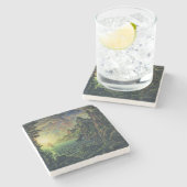 船舶：夕べ太陽（Konstantin Bogaevsky著） ストーンコースター (横)