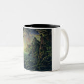 船舶:夕べ太陽(Konstantin Bogaevsky著) ツートーンマグカップ (正面右)