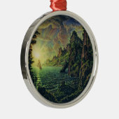 船舶：夕べ太陽（Konstantin Bogaevsky著） メタルオーナメント (右)