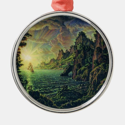 船舶：夕べ太陽（Konstantin Bogaevsky著） メタルオーナメント (正面)