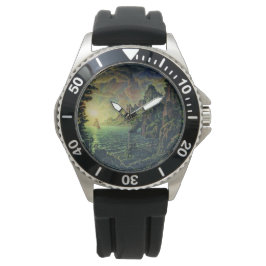 船舶：夕べ太陽（Konstantin Bogaevsky著） 腕時計