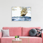 船誇りを持ったはモンタ絵画ーグ・ドーソン キャンバスプリント (インサイチュ (リビング))