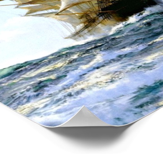 船誇りを持ったはモンタ絵画ーグ・ドーソン ポスター (角)