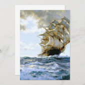 船誇りを持ったはモンタ絵画ーグ・ドーソン 招待状 (正面/裏面)