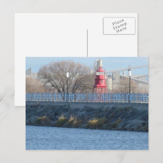 船警告の ポストカード (正面/裏面)