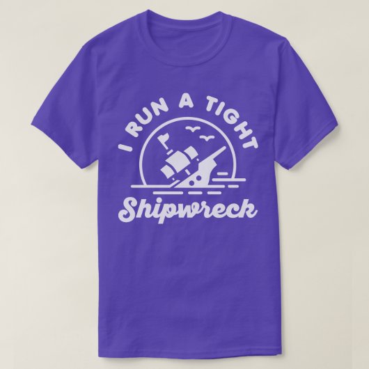 船走が難破した Tシャツ (デザイン正面)
