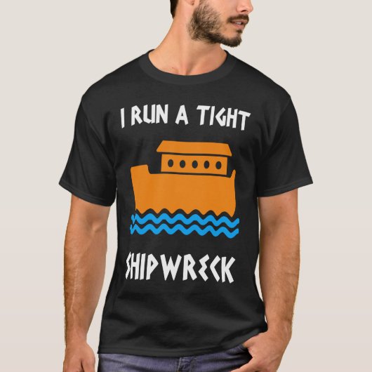 船走が難破した Tシャツ (正面)