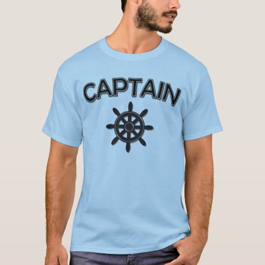 船車付き船の船長 Tシャツ (正面)