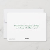 船遊びのサンタクロースのクリスマスカード シーズンカード (裏面)