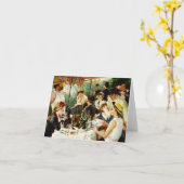 船遊びのパーティーのメッセージカードのルノアールの昼食会 カード (黄色い花)