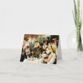 船遊びのパーティーのメッセージカードのルノアールの昼食会 カード (正面)