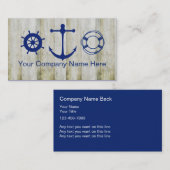 船遊びの海洋の名刺 名刺 (正面/裏面)