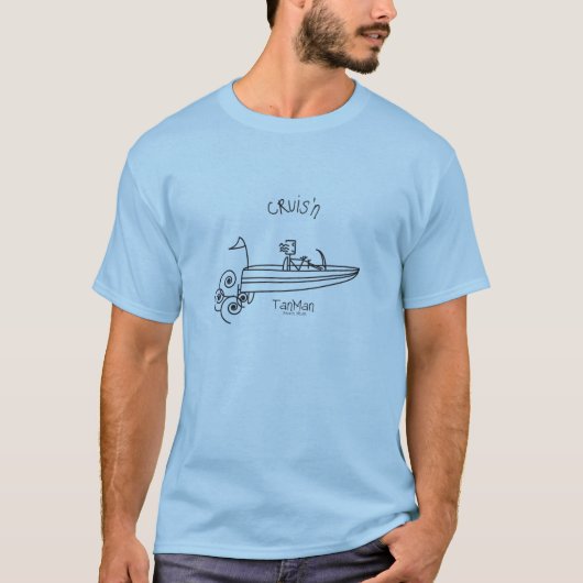 船遊びTanMan Tシャツ (正面)