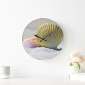 船酔いのビーチが少ない ラージ壁時計 (ホーム)