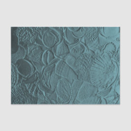 船酔いティール（緑がかった色）海ビーチ金属デクページ 薄葉紙