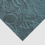 船酔いティール（緑がかった色）海ビーチ金属デクページ 薄葉紙 (詳細)