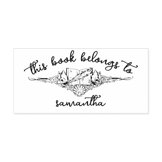 船酔い図書自身所属 セルフインキングスタンプ (デザイン)