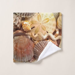 船酔い砂ドルパターン ウォッシュタオル