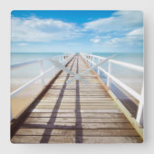 船酔い スクエア壁時計 (正面)