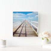 船酔い スクエア壁時計 (ホーム)