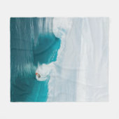 船酔い フリースブランケット (正面(横))