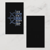 船長おもしろい夫が許可を得る 名刺 (正面/裏面)