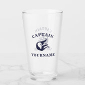 船長お名前の人魚のタンブラー航海のグラス タンブラーグラス (正面)