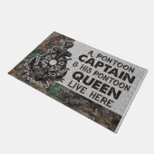 船長と船乗りの女王がここに住む ドアマット (アングル)