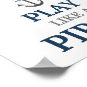 船長のように働く 海洋風ベビーぬりえ ポスター (角)