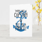 船長のよ遊うに働く カード (黄色い花)