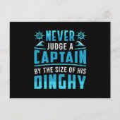 船長の帆船を決して判断しなおもしろいい ポストカード (正面)