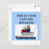 船長の船乗りジョーク ポストカード (正面/裏面)