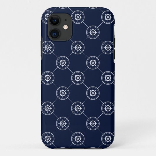 船長の車輪の模様 Case-Mate iPhoneケース (裏面)