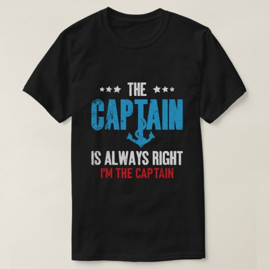 船長は常に正しい 私が船長 Tシャツ (デザイン正面)