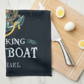 船長を乗せていてごめんなさい キッチンタオル (四つ折り)