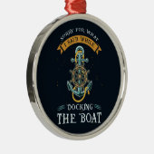 船長を乗せていてごめんなさい メタルオーナメント (右)