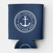 船長カスタム及び船名いかりロ縁どープ 缶クーラー (正面)