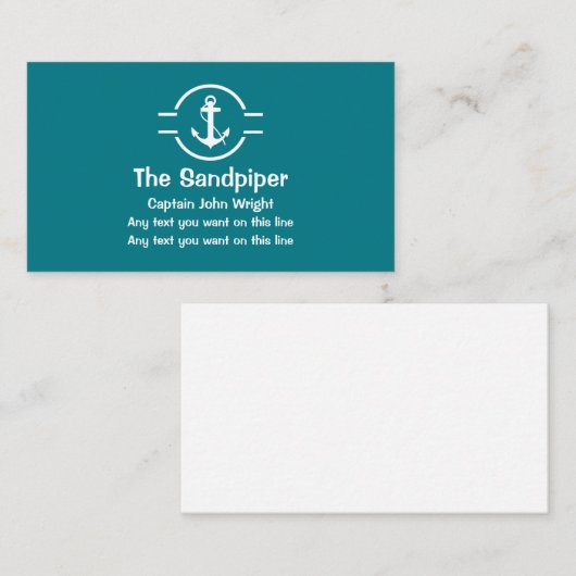 船長名刺 名刺 (正面/裏面)