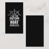 船長夫おもしろい妻の許可ユーモア 名刺 (正面/裏面)