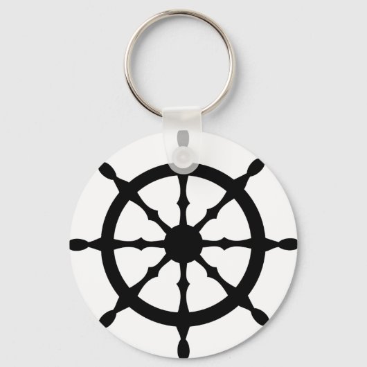 船長操舵輪 キーホルダー (正面)