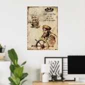 船長旗カリブのの海賊 ポスター (ホームオフィス)