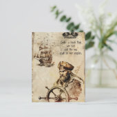 船長旗カリブのの海賊 ポストカード (スタンド正面)